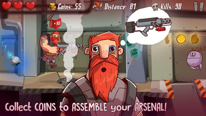 Space Beard Shooter Game Screenshot