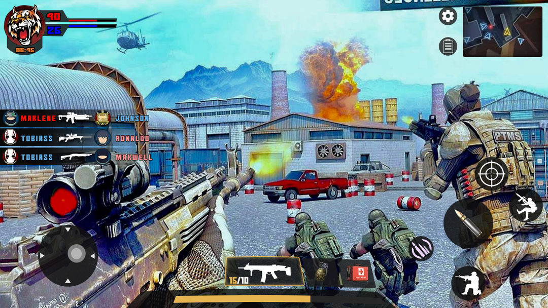 Screenshot of Battle Shooting Mission Game