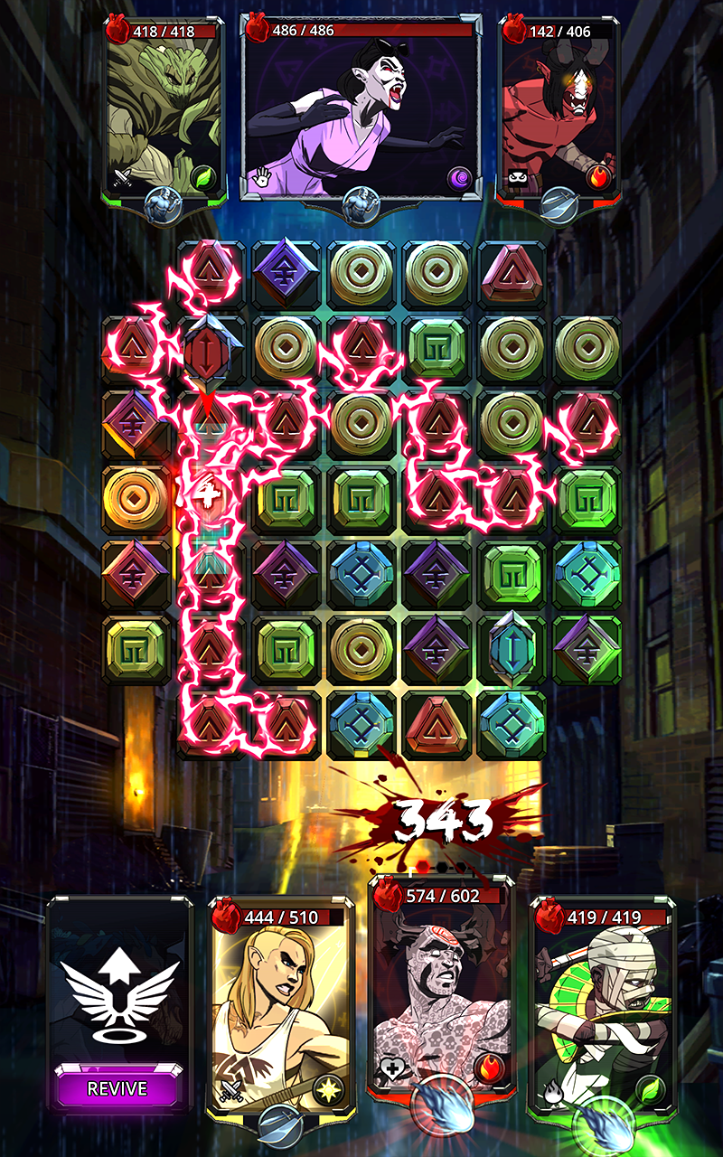 Shadow Wars: Horror Puzzle RPG Game Screenshot
