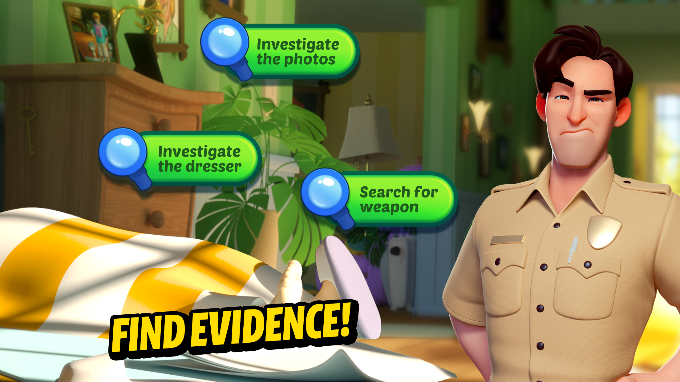 Small Town Murders: Match 3 Game Screenshot