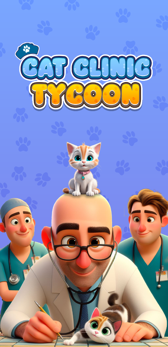 Cat Clinic Tycoon: Pet Doctor Game Screenshot