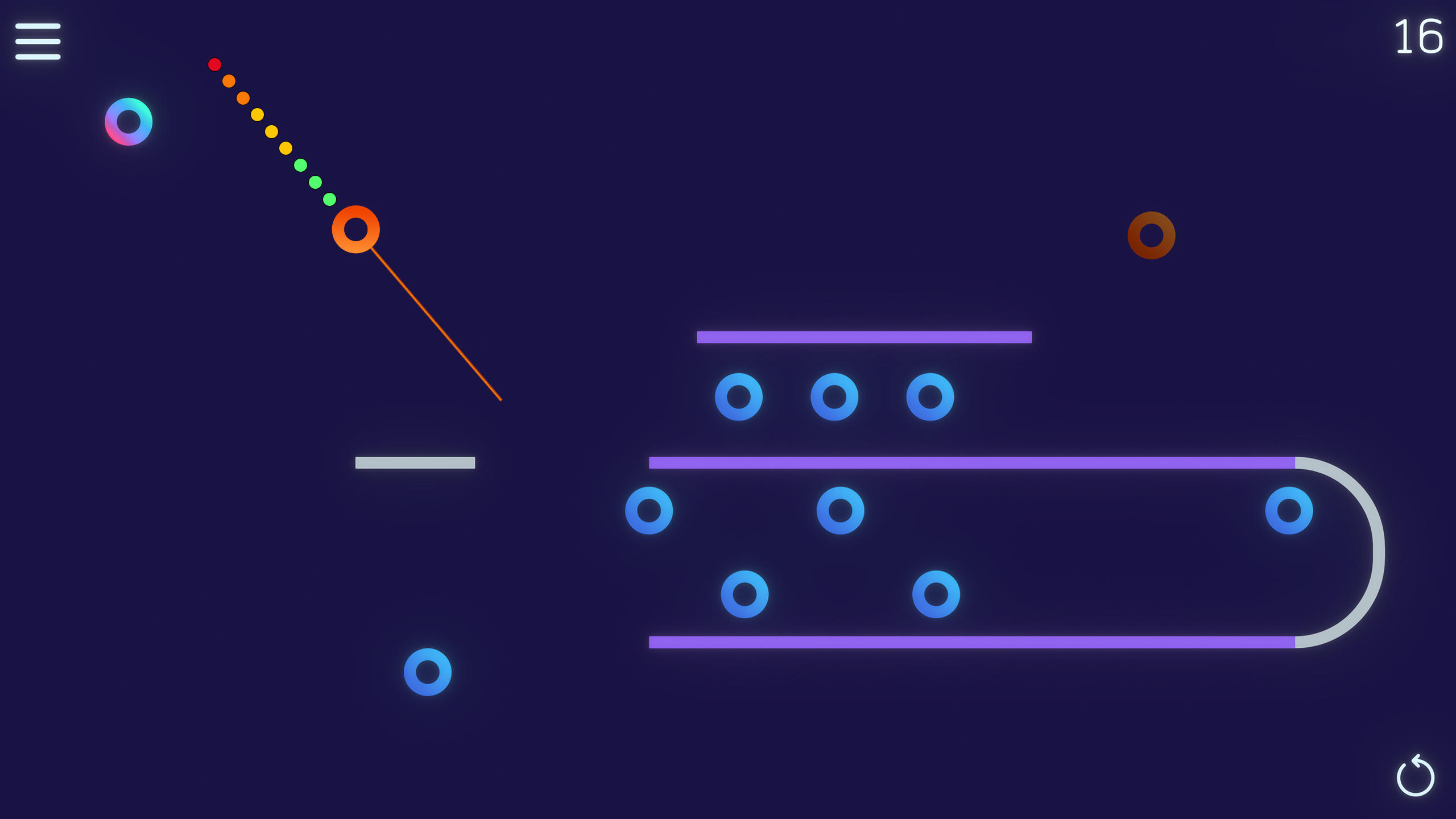 Trikky - Trickshot puzzle Game Screenshot