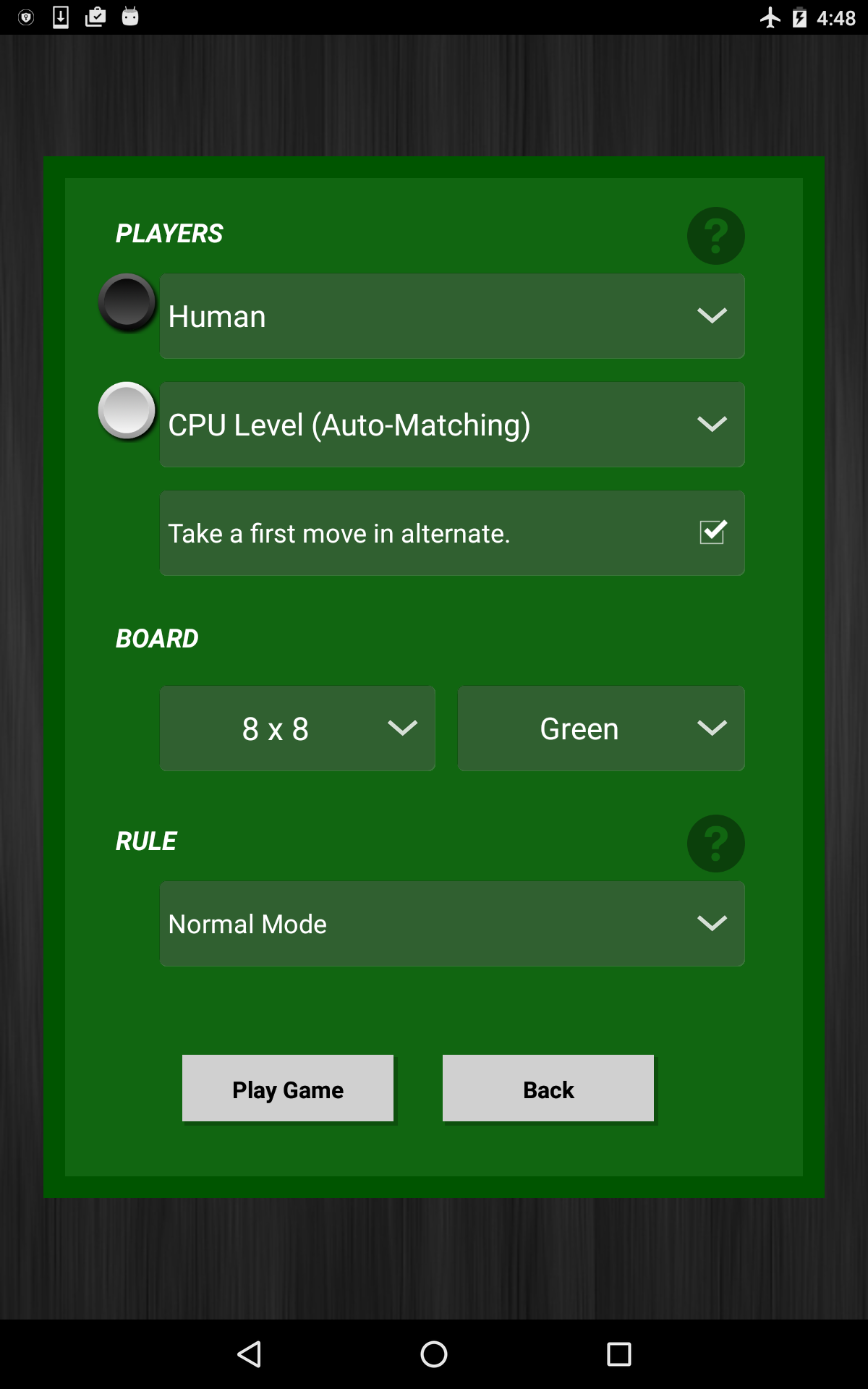 Captura de Tela do Jogo Ultima Reversi