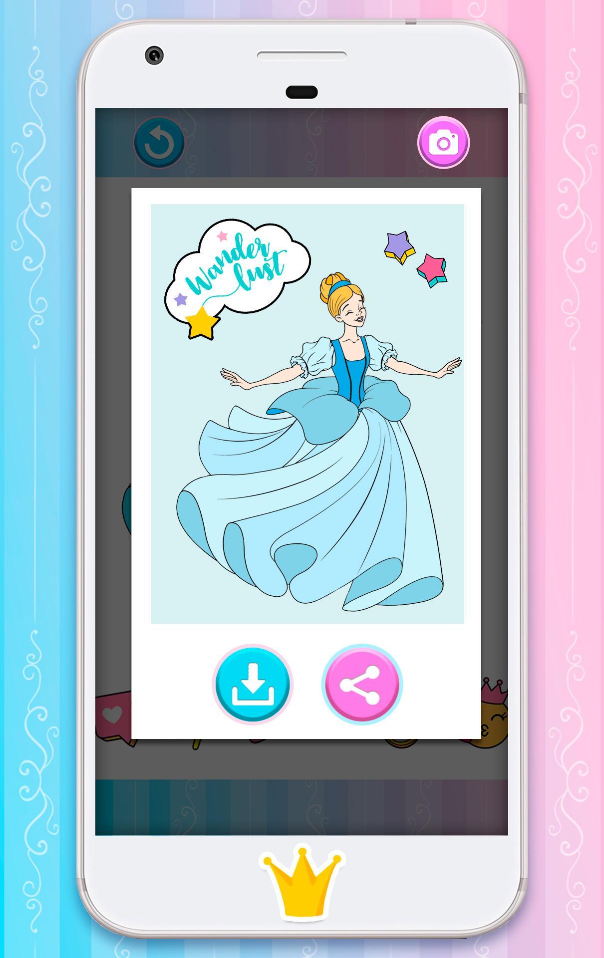 Ảnh chụp màn hình Princess Coloring Pages
