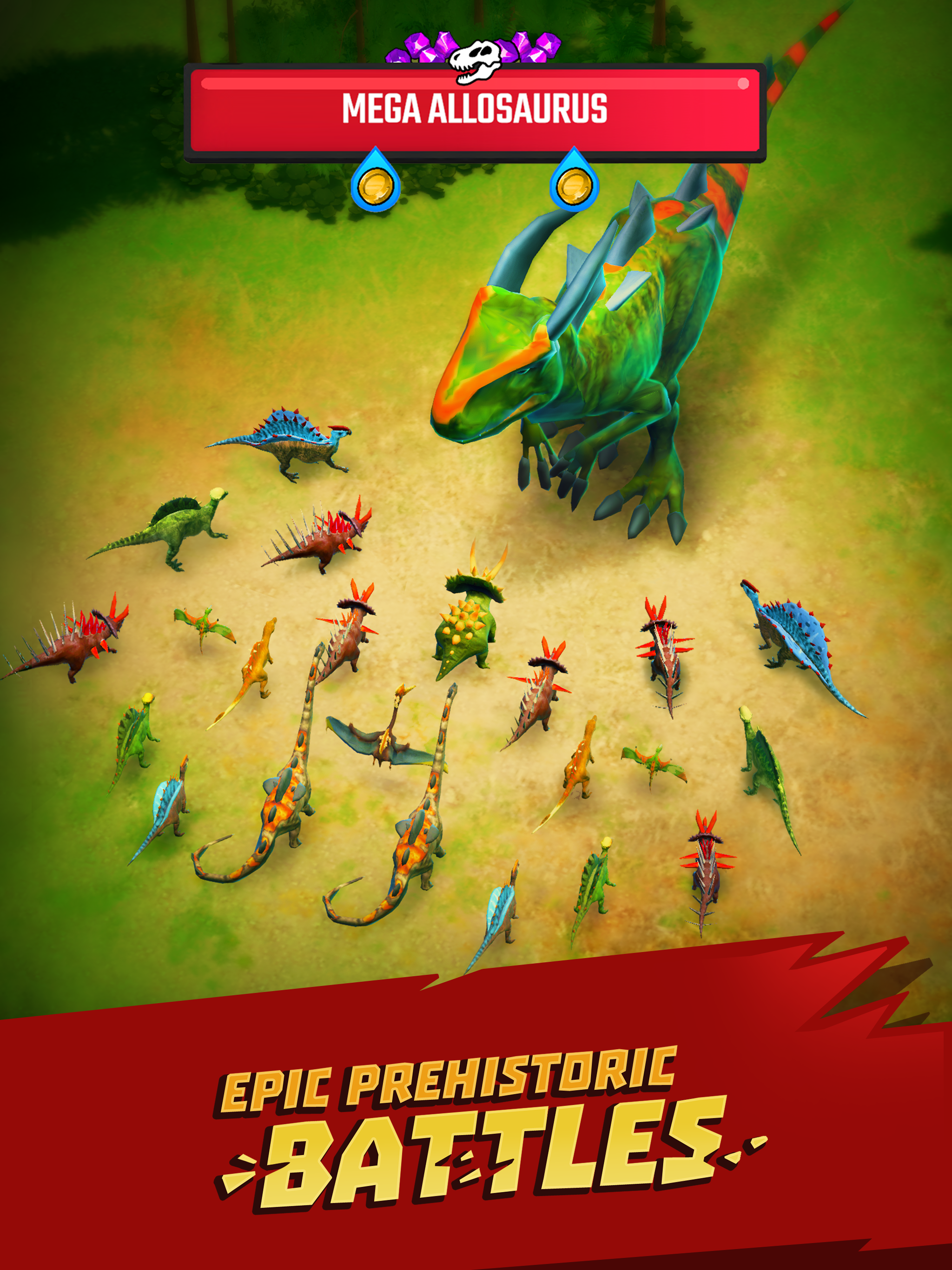 Cuplikan Layar Game Jurassic Warfare: Dino Battle