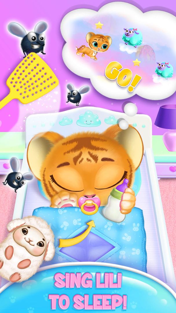 Baby Tiger Care - My Cute Virtual Pet Friend 게임 스크린 샷