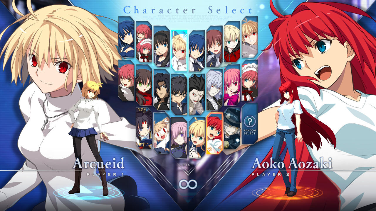 MELTY BLOOD: TYPE LUMINA ภาพหน้าจอเกม