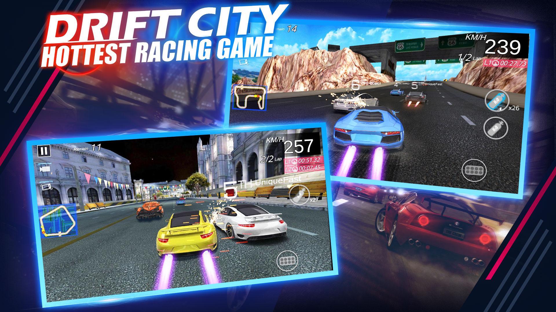 Скриншот игры Drift City-Hottest Racing Game