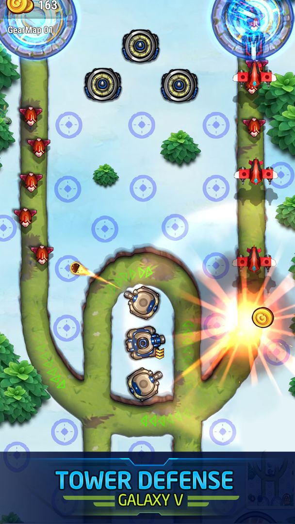 Tower Defense: Galaxy V screenshot game