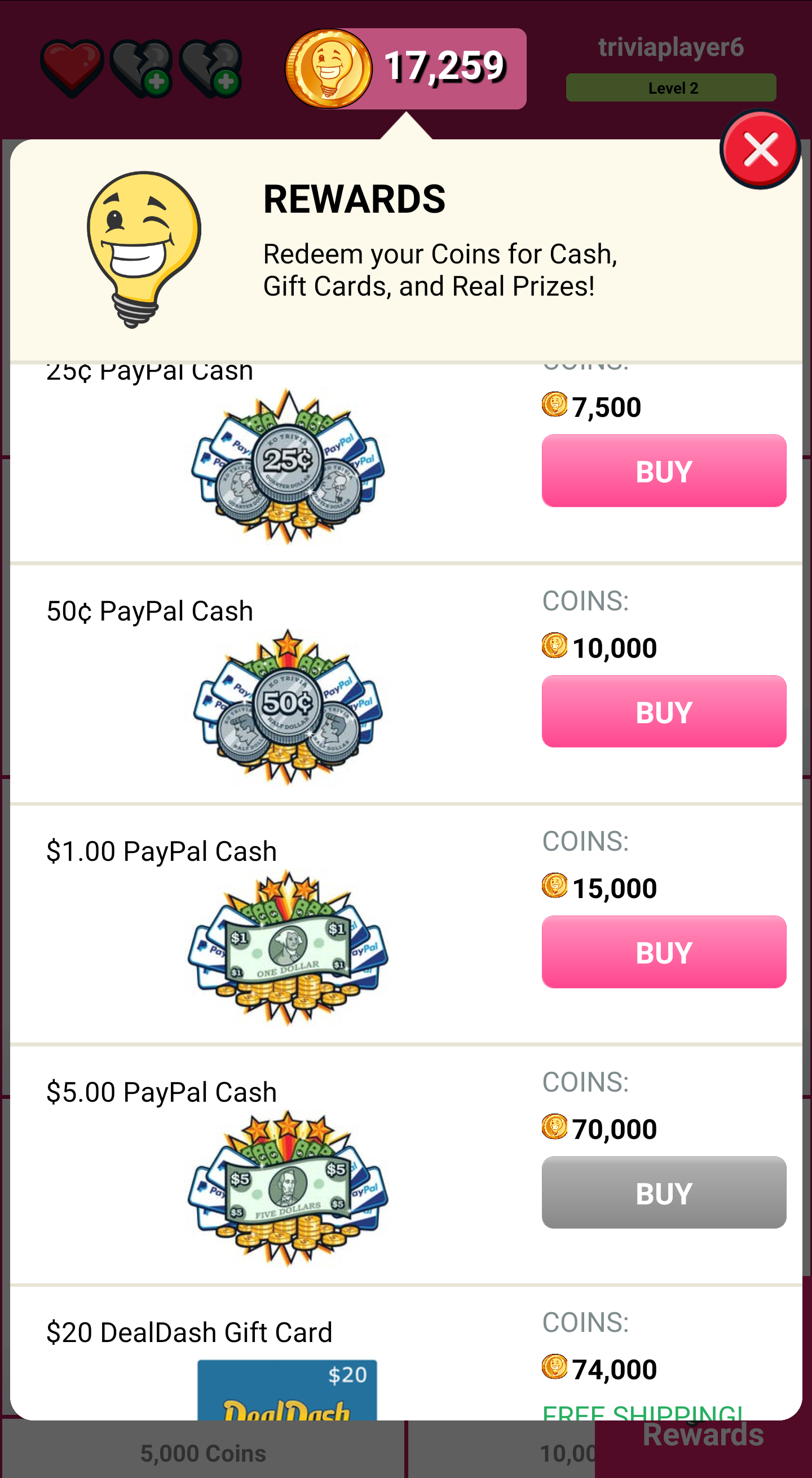 Total Trivia Game Screenshot