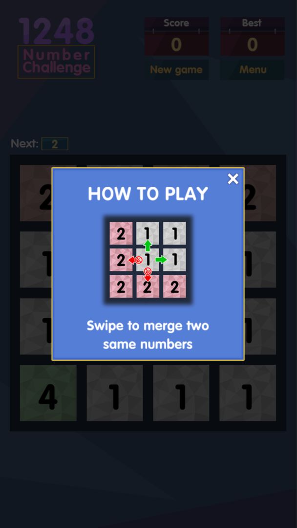 1248 - Number Challenge screenshot game