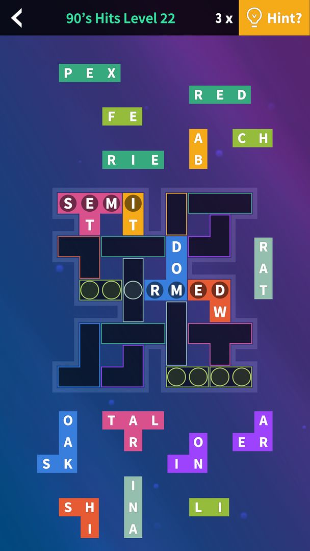Screenshot of Flow Fit - Word Puzzle