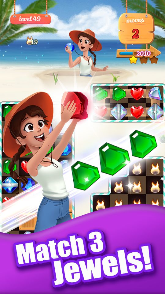 Jewel Ocean - New Match 3 Puzzle Game Idle Garden ภาพหน้าจอเกม