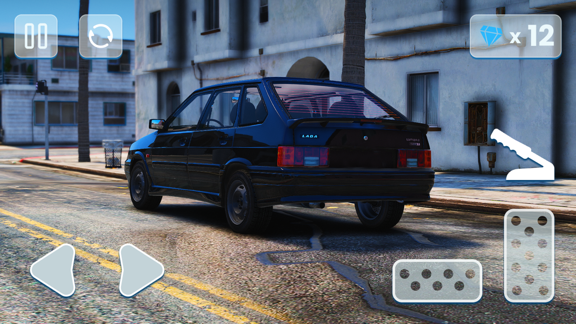 Driving Lada 2114: Car Game Game Screenshot