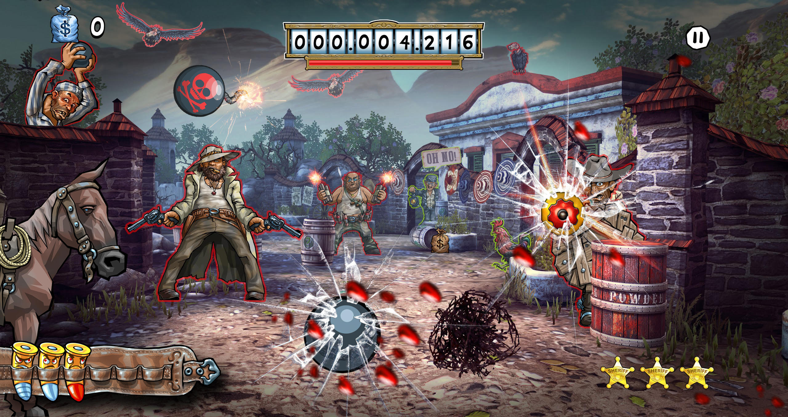 Mad Bullets: Wild West Shooter ゲームのスクリーンショット