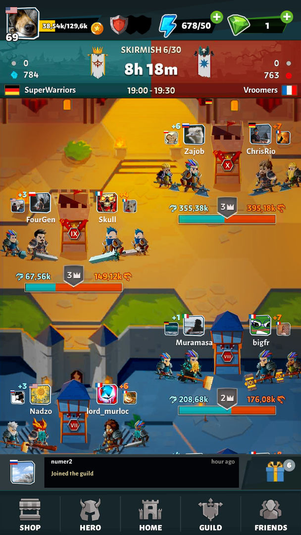 Slash & Roll: Dice Heroes screenshot game