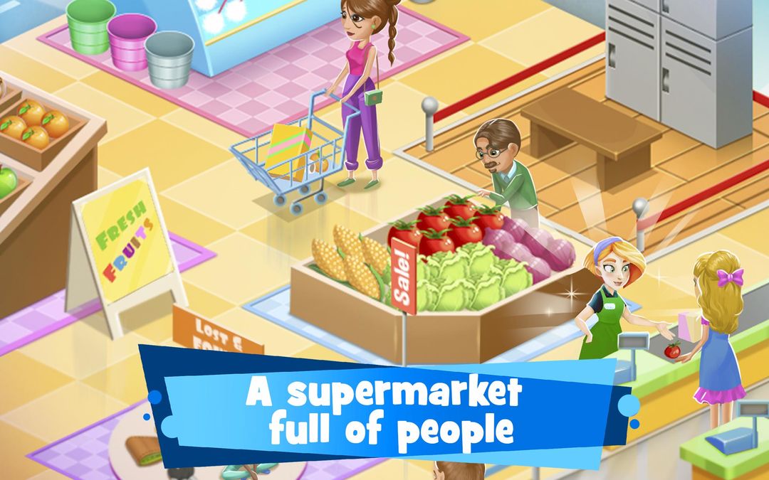 슈퍼마켓 상점 매니저 - 어린이를위한 게임 게임 스크린 샷