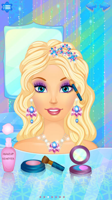 Snow Queen Salon - Frosted Princess Makeover Game遊戲截圖