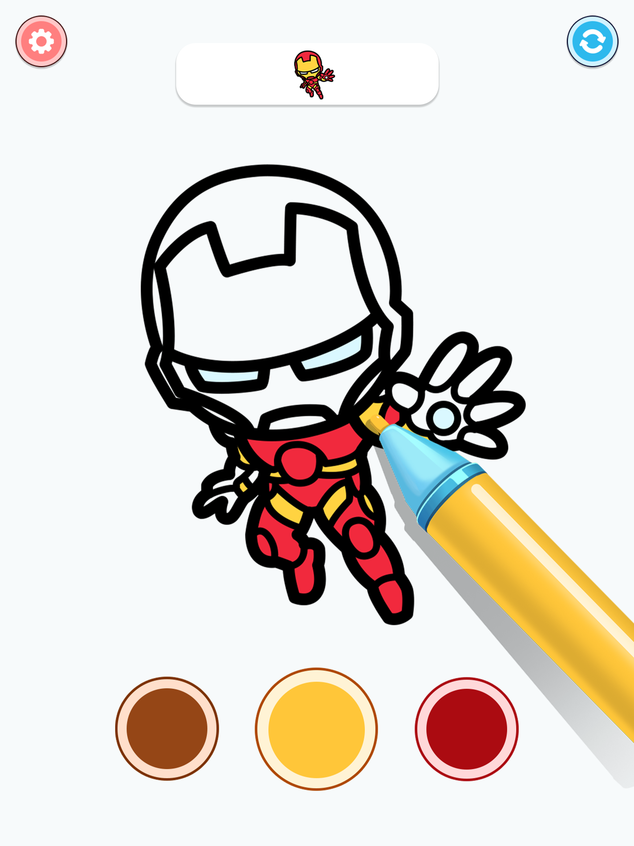 Screenshot of Superhero Coloring : ASMR Book