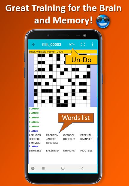 Screenshot 1 of Fill ins puzzles word puzzles 