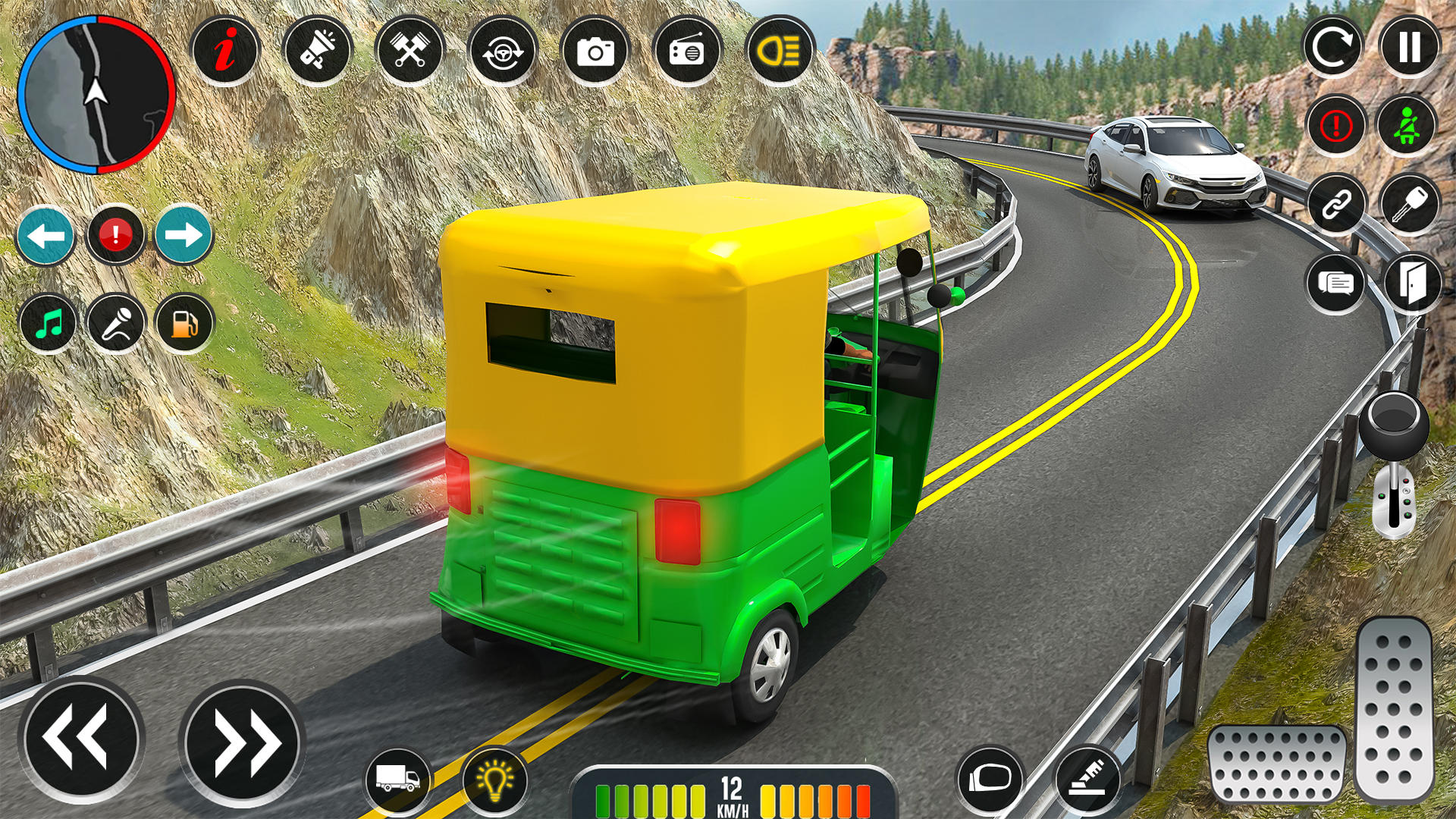 Screenshot of Real Rickshaw Game - Taxi Game