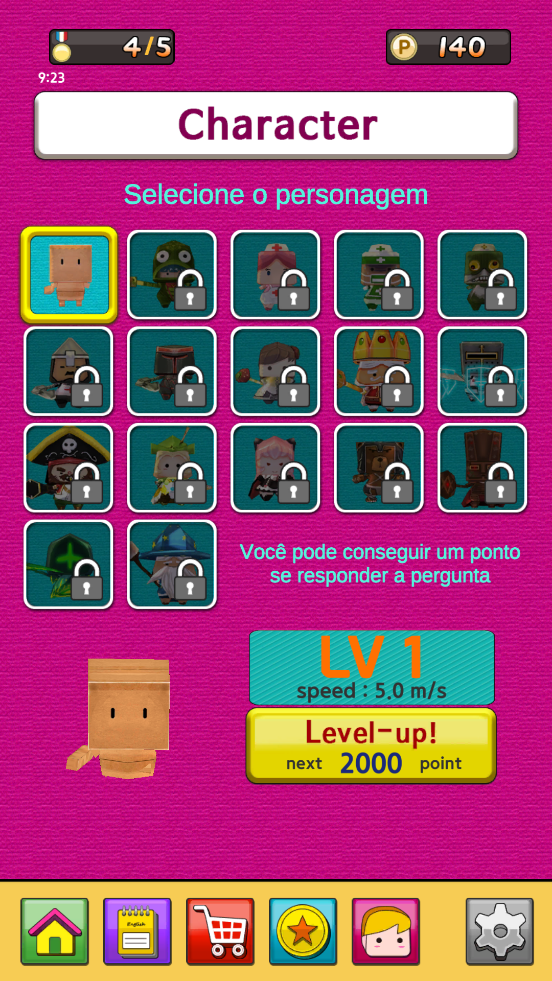 Captura de Tela do Jogo EnglishRun - Jogo de palavras 