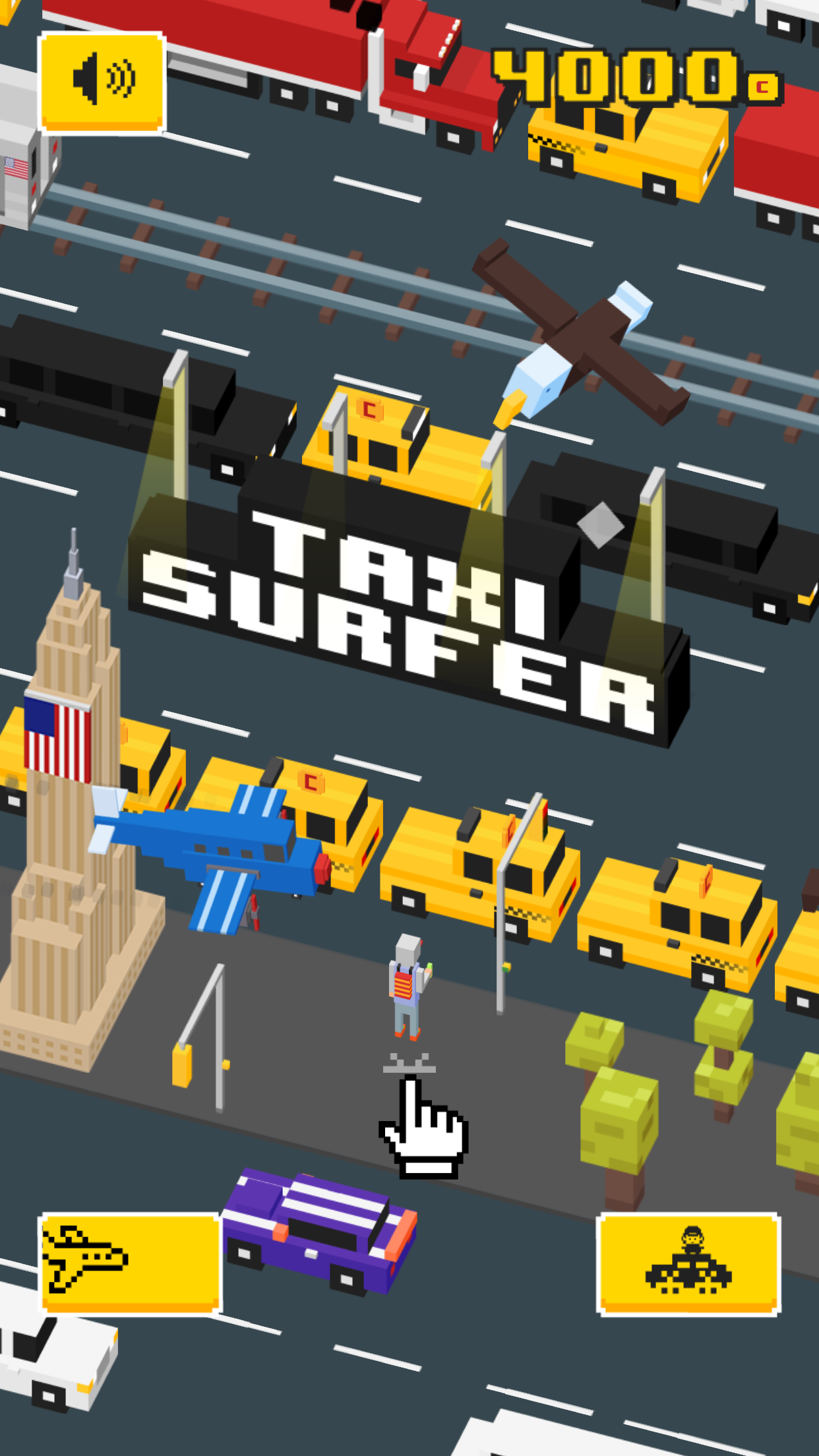 Taxi Surfer - Endless Arcade Jumper ゲームのスクリーンショット