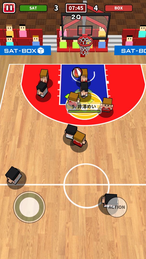 Screenshot of 机でバスケ