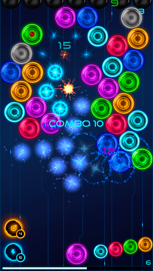 Magnetic Balls: Neon ภาพหน้าจอเกม