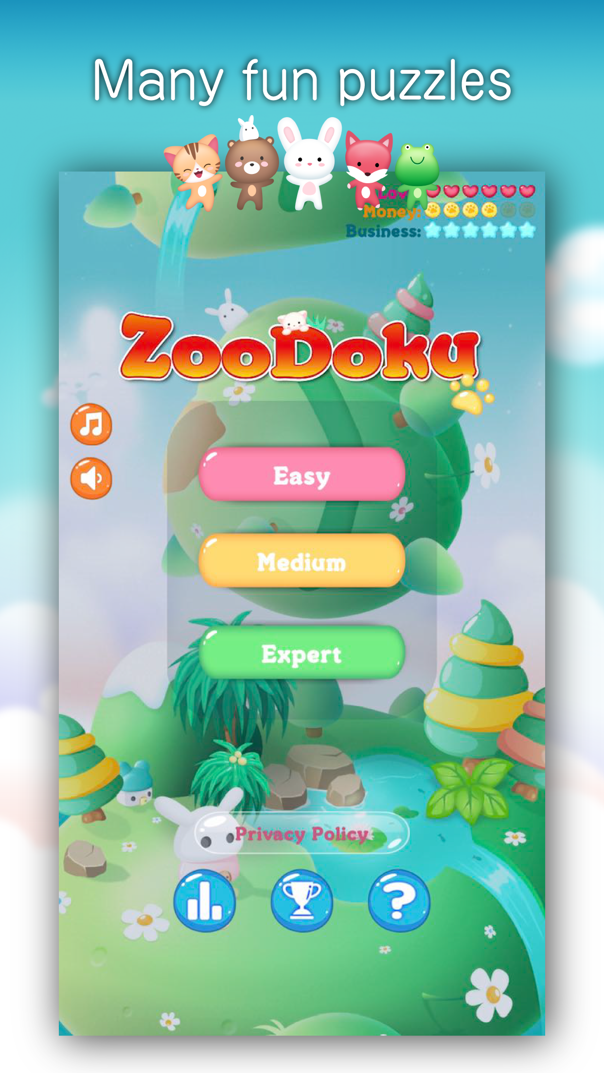 Screenshot 1 of တိရစ္ဆာန်များနှင့်အတူ Sudoku -ZooDoku- 1.0.6