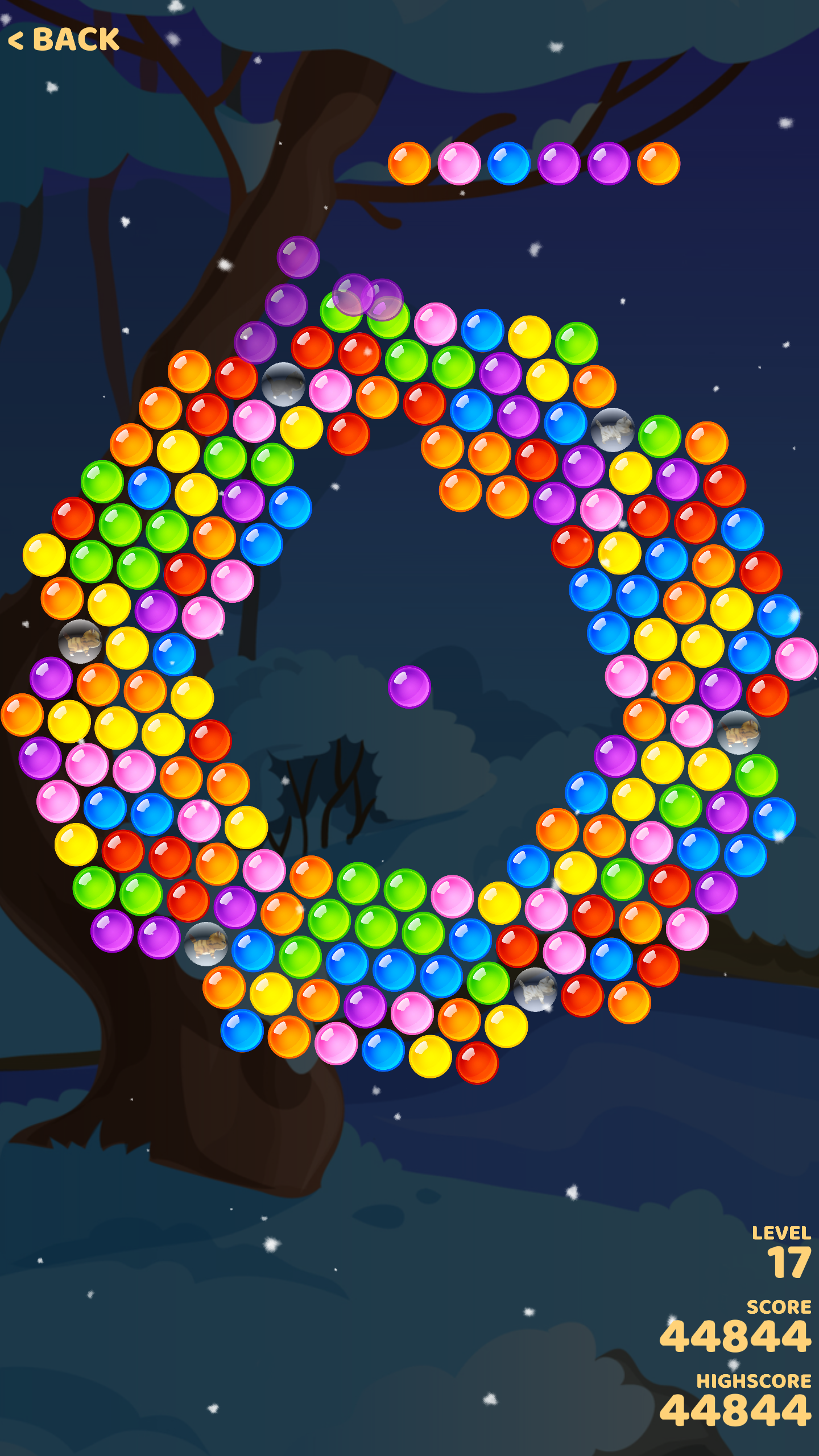 Bubble Cats 게임 스크린샷