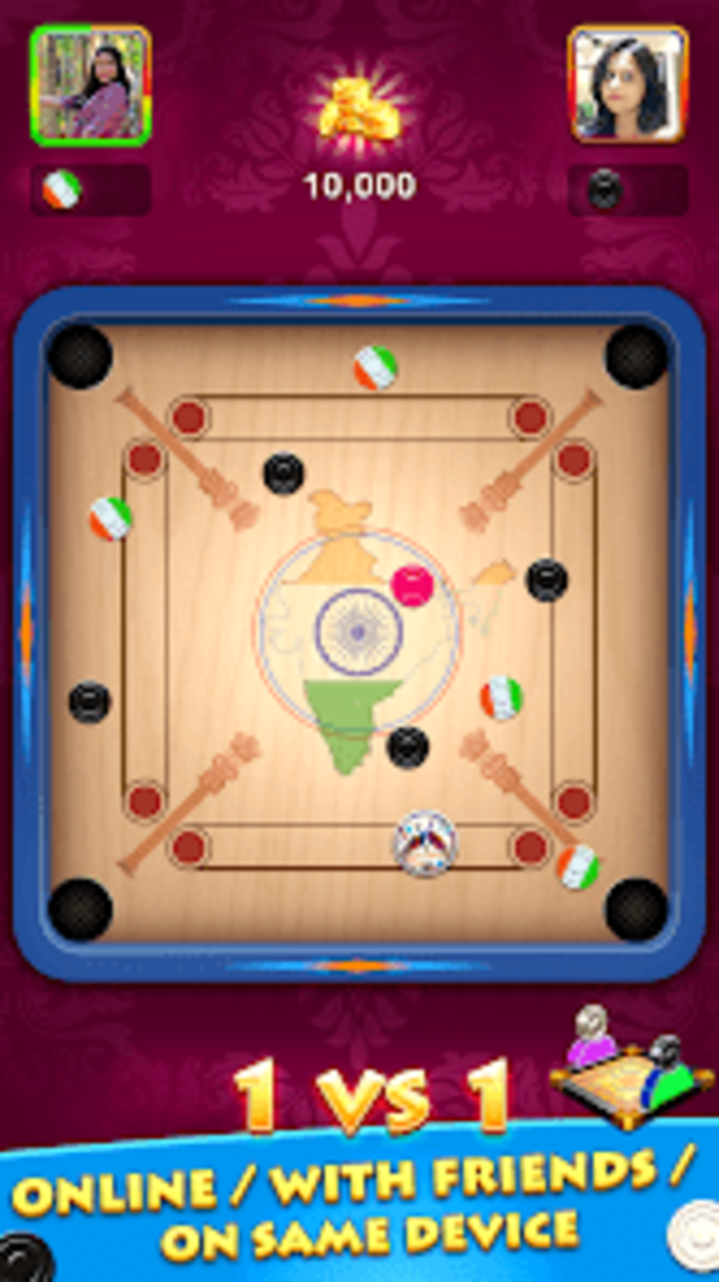 Cuplikan Layar Game Carrom Star 3D