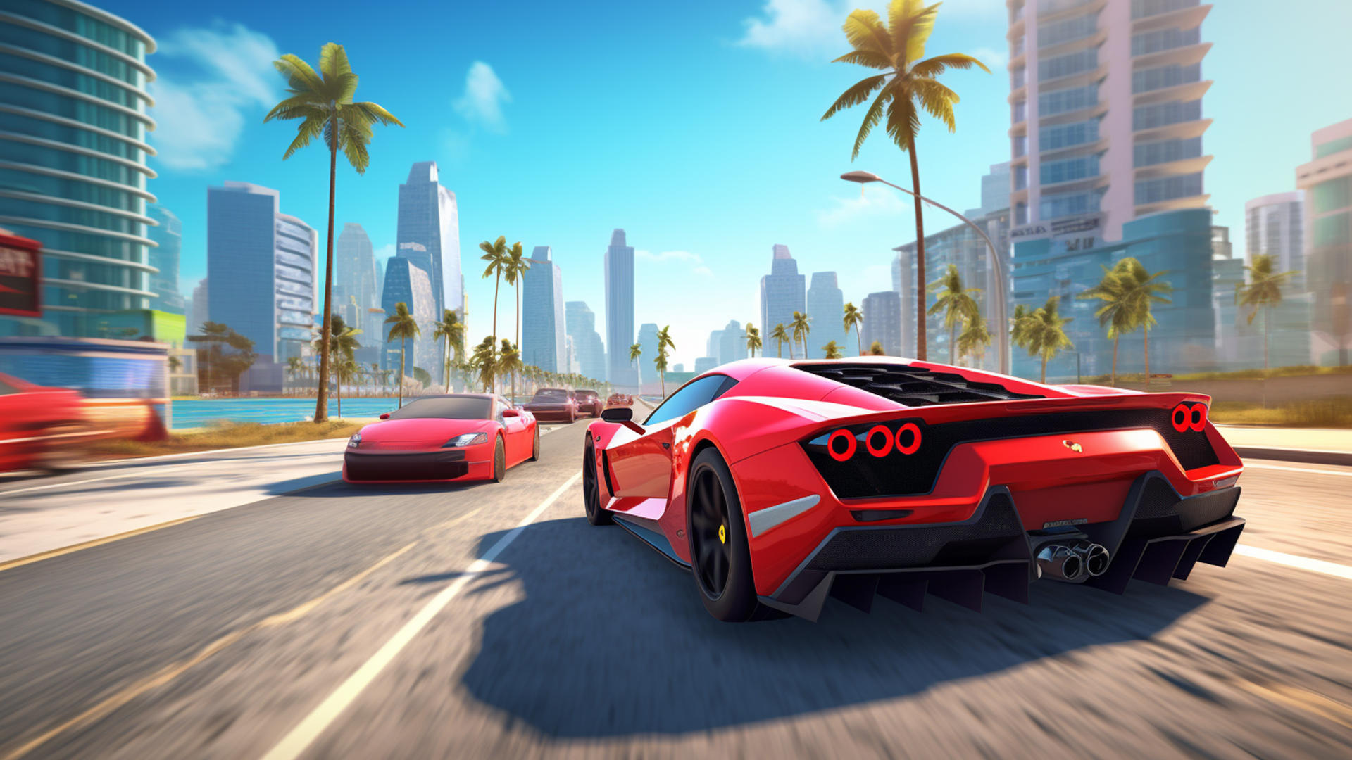 Fast Car Driving - Street City 遊戲截圖