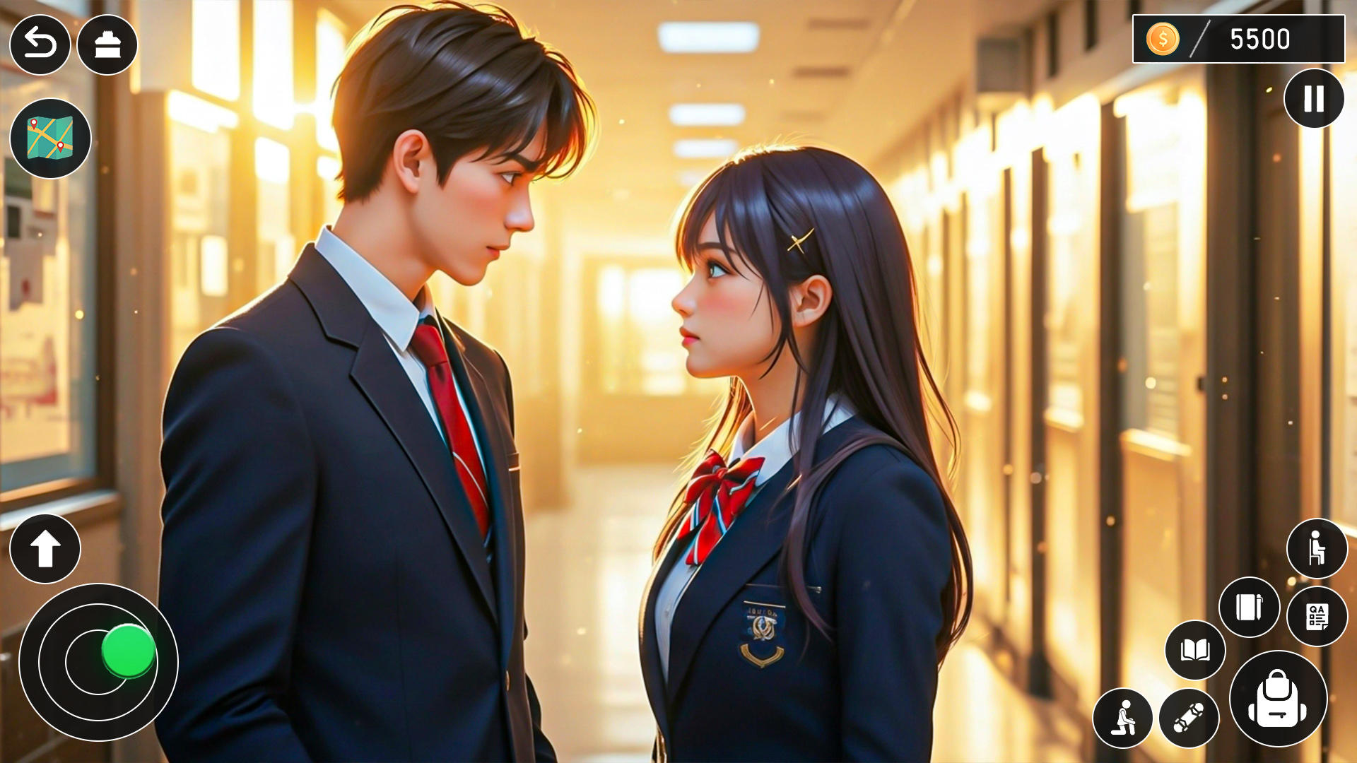 High School Love Anime Life Game Screenshot