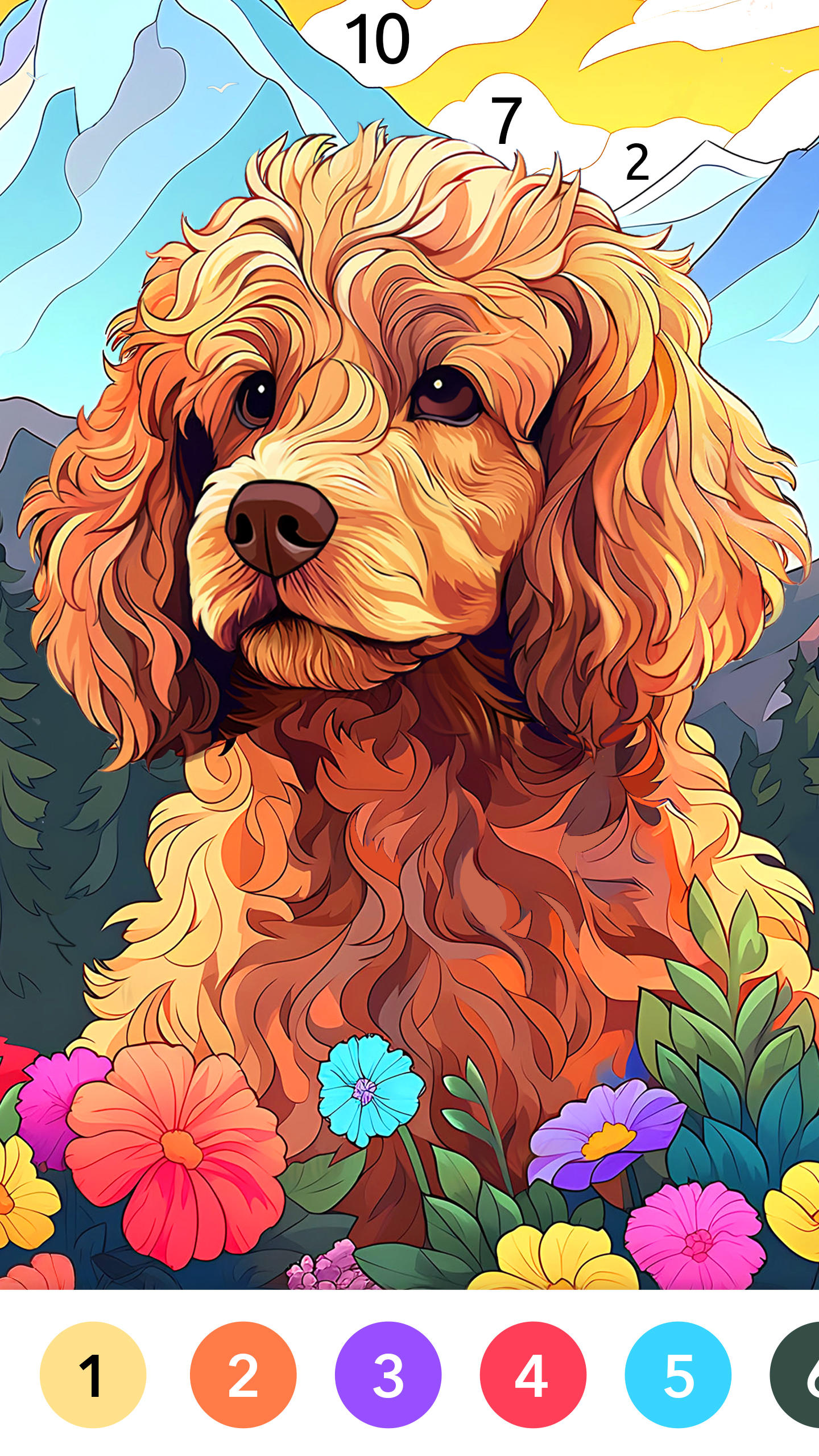 數字塗色 - 藝術著色遊戲（Paint.ly） 遊戲截圖