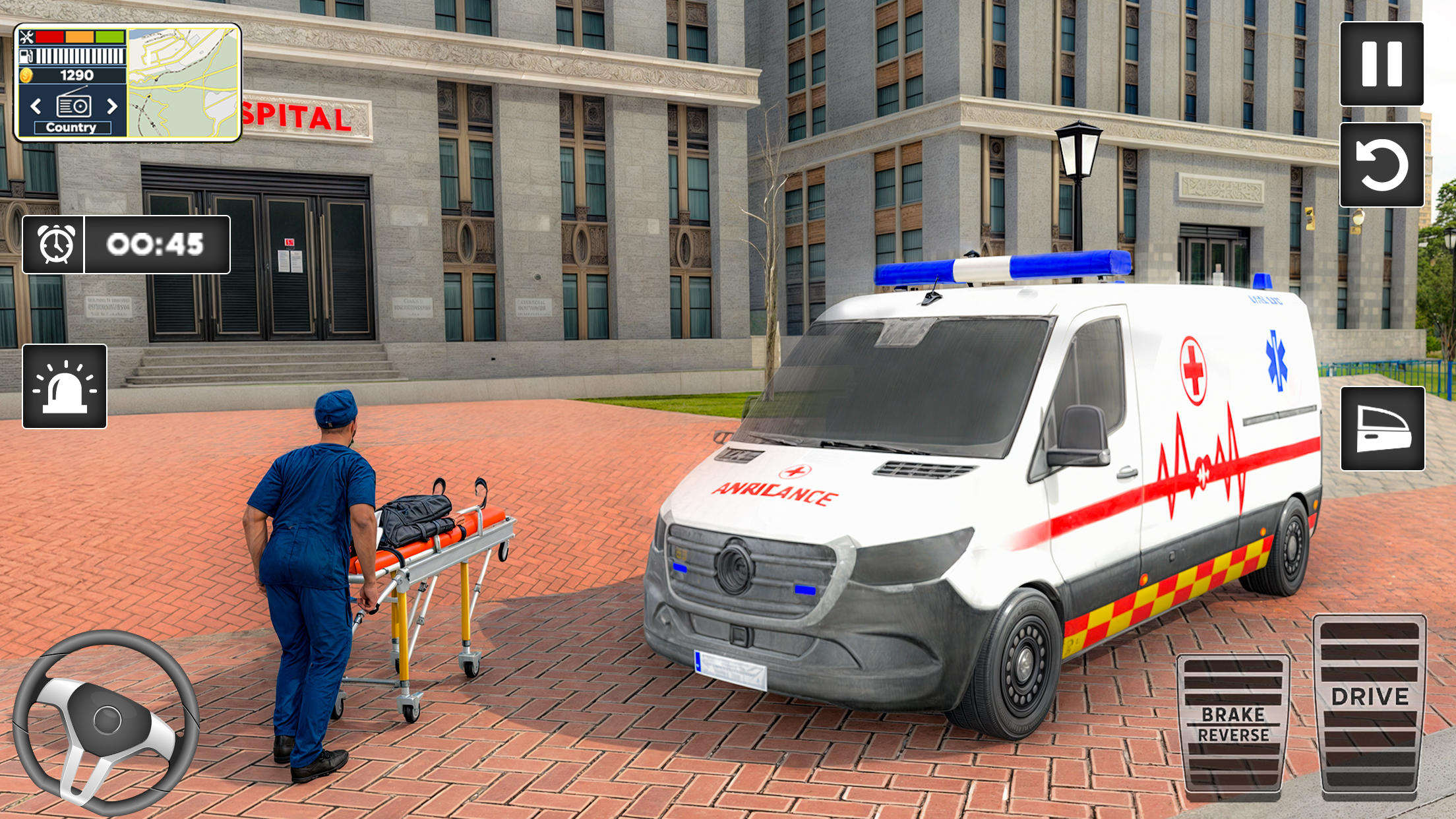 Ambulance Game Driving Sim 3D Game Screenshot