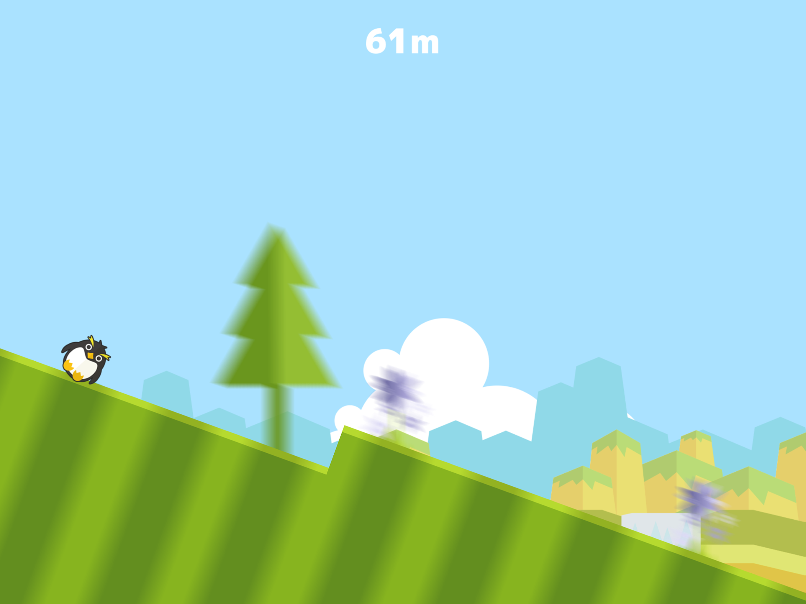 Rolling Down Hills Game Screenshot