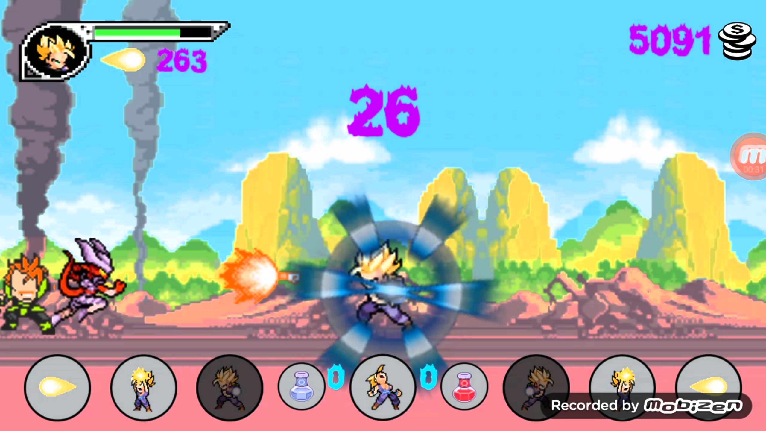 Battle Of Dragon Z Warrior Game Screenshot