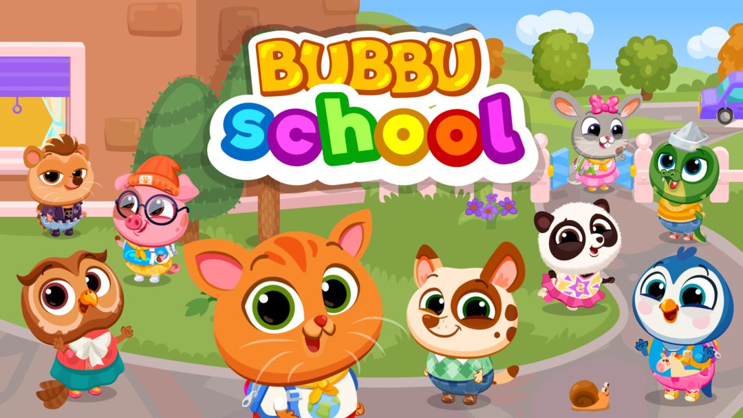 Bubbu School - 내 귀여운 동물 게임 스크린 샷