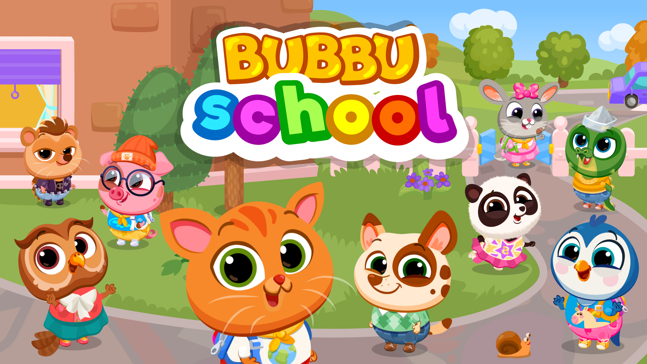 Bubbu School – 私のかわいい動物 ゲームのスクリーンショット