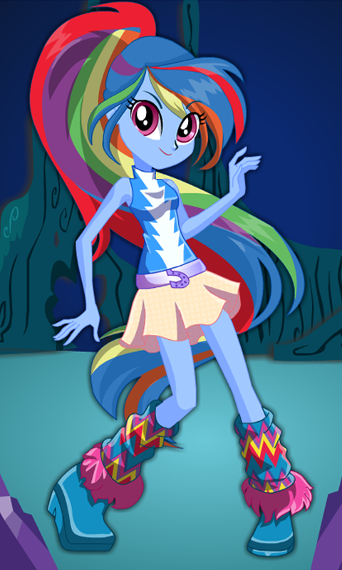 Dress up Rainbow Dash Game Screenshot