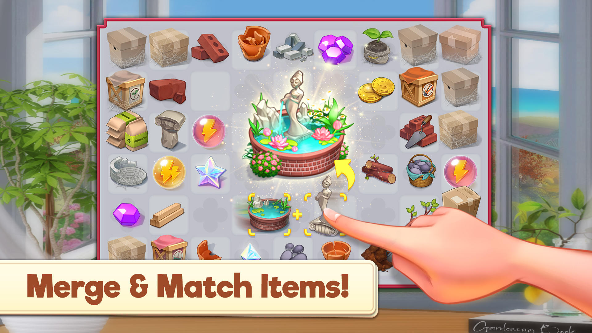 Merge Manor : Sunny House Game Screenshot