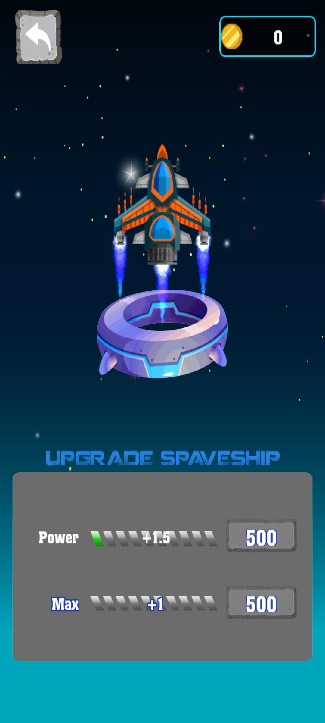 Galaxy War: Battle Spaceships Game Screenshot
