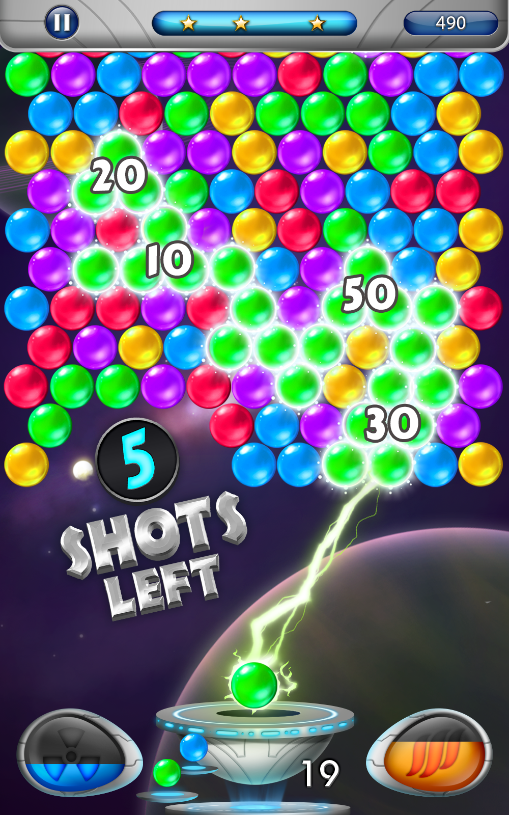 Universe Bubble Game Screenshot
