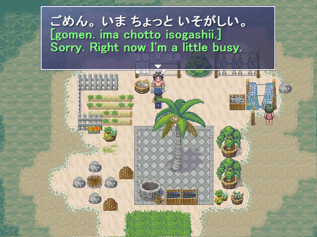 Screenshot of Learn Japanese RPG: Hiragana Forbidden Speech