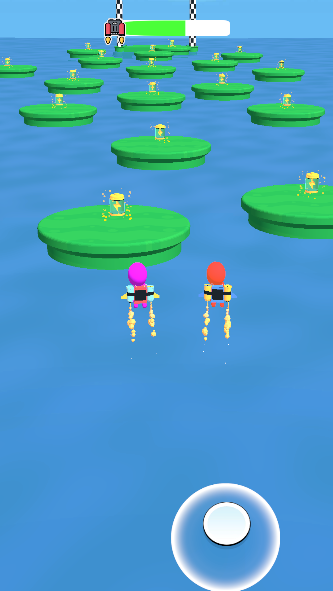 Captura de Tela do Jogo Jetpack Island Dash