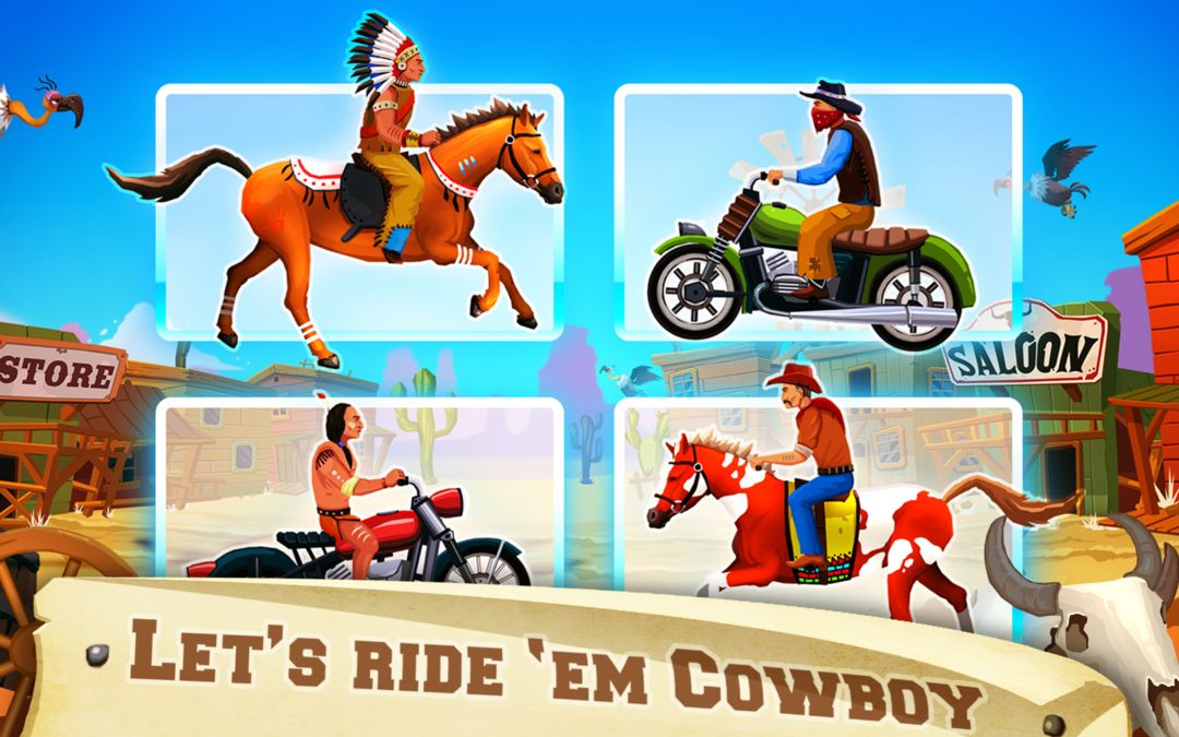 Screenshot of Wild West Race