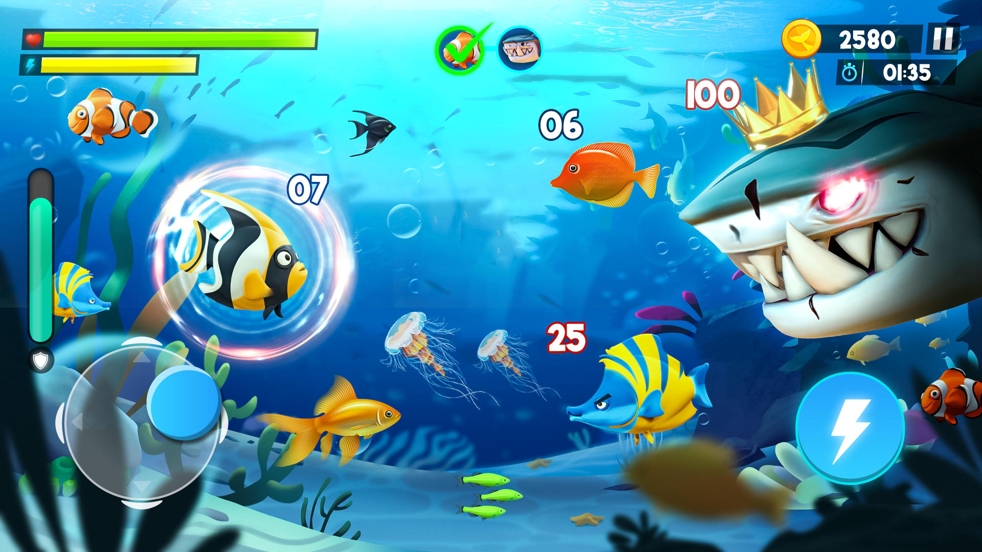 Hungry Shark Attack: Fish Game android iOS apk download for free