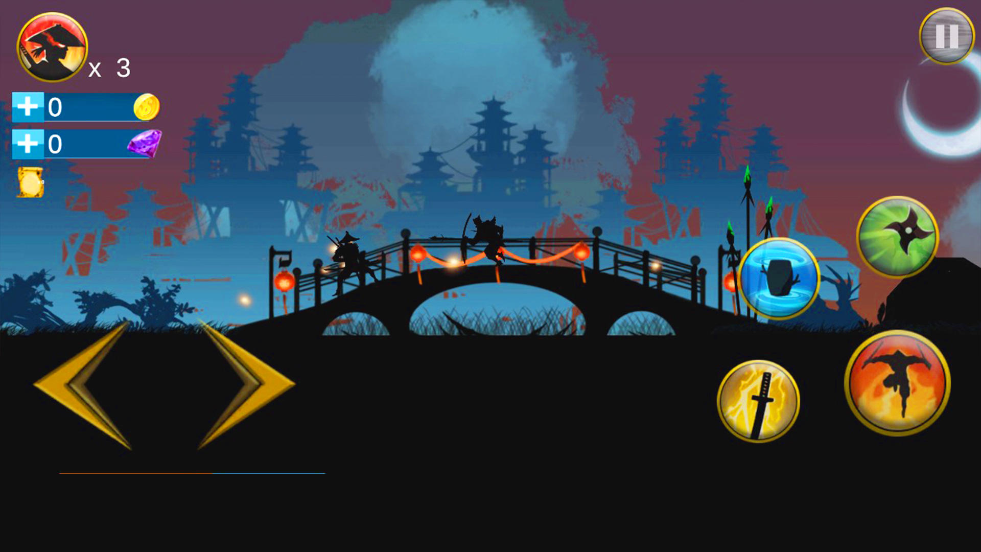 Shadow Samurai : Ninja Revenge Game Screenshot