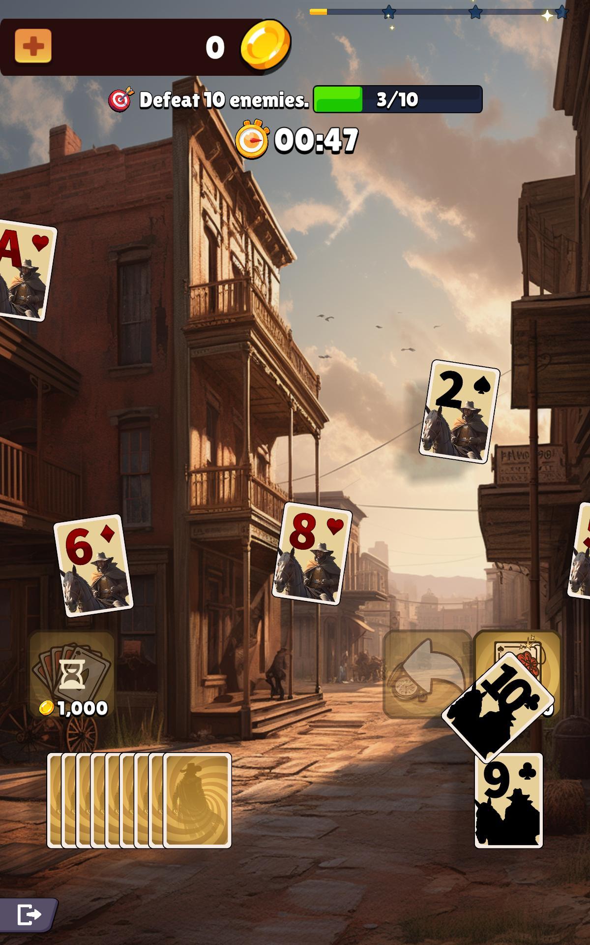 Screenshot of Solitaire: Wild West
